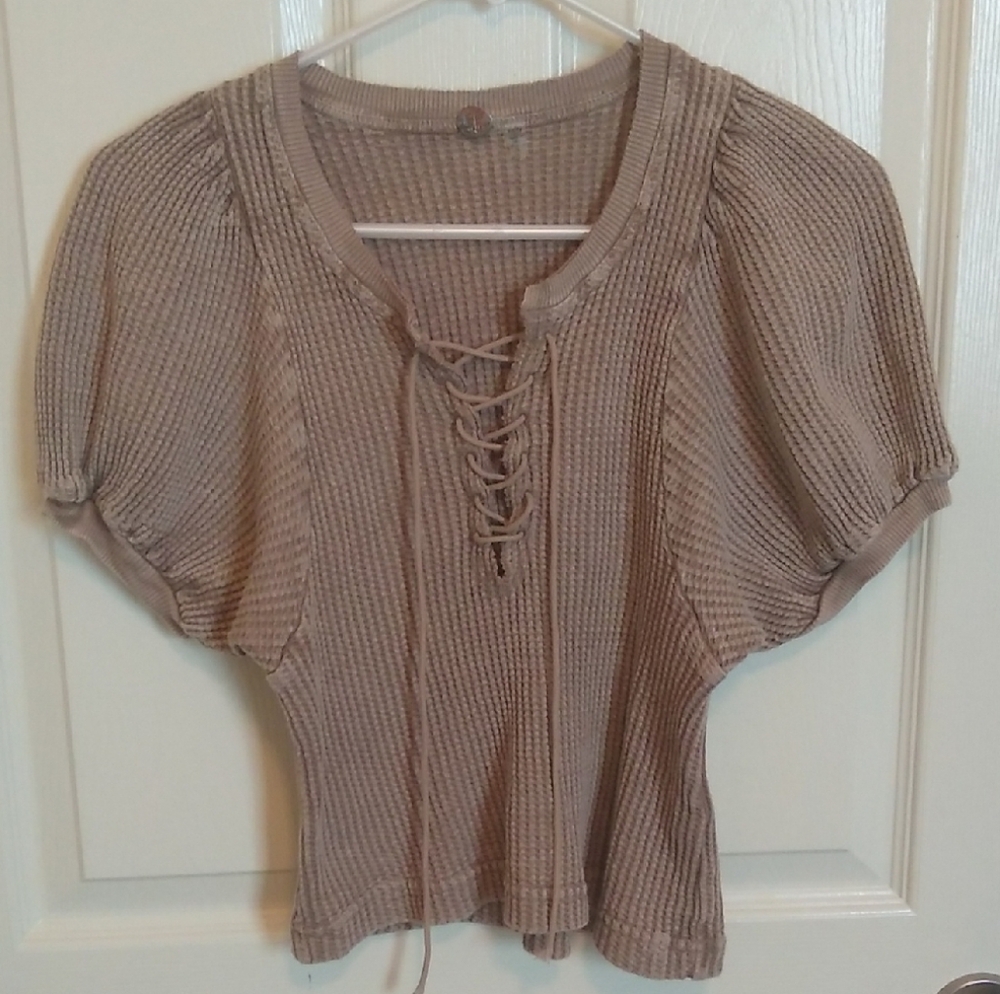 Free People One Hayden Thermal Top Women's Size XS - Picture 2 of 4
